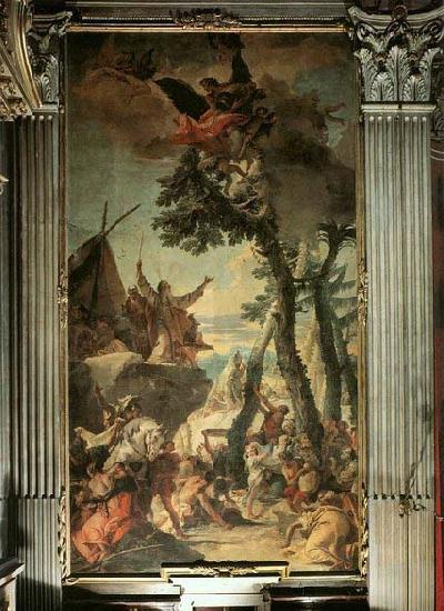 TIEPOLO, Giovanni Domenico The Gathering of Manna France oil painting art